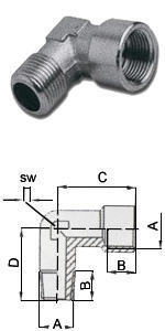 Уголок В-Н 3/8" GAV 1250/3 Уголок В-Н 3/8" GAV 1250/3