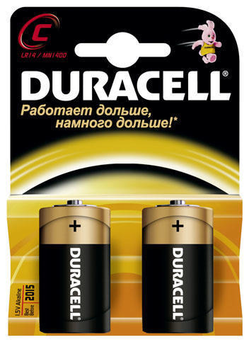 Батарейка C MN1400 K2 2шт Duracell 81381919 Батарейка C MN1400 K2 2шт Duracell 81381919