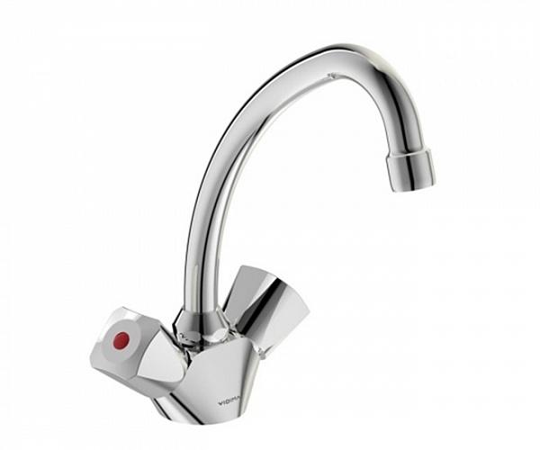 Смеситель Vidima "Практик" для умывальника трубчатый излив (BA227АА) Смеситель Vidima "Практик" для умывальника трубчатый излив (BA227АА)