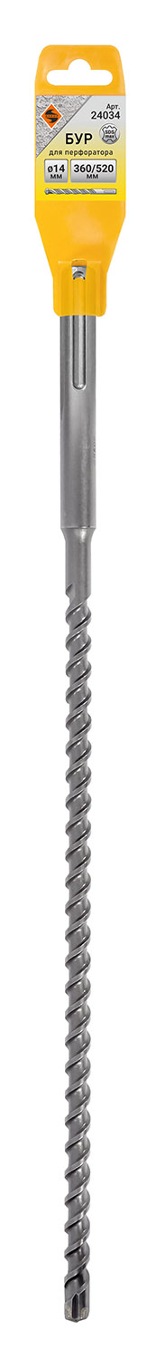 Бур SDSmax ф14х360/520 Энкор 24034 Бур SDSmax ф14х360/520 Энкор 24034