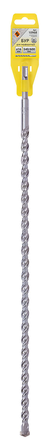 Бур SDS + ф16х540/600 усиленный Энкор 10968 Бур SDS + ф16х540/600 усиленный Энкор 10968