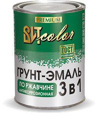 Грунт-эмаль по ржавчине ВИТ color синяя 5кг Грунт-эмаль по ржавчине ВИТ color синяя 5кг
