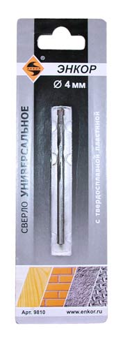 Сверло универсальное (4x75) Энкор Сверло универсальное (4x75) Энкор