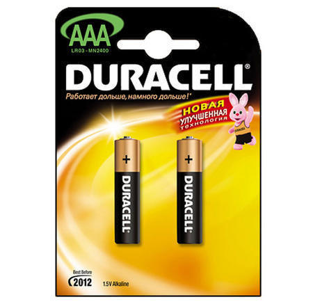Батарейка AAA Duracell LR03-2BL Basic 2шт 81484984 Батарейка AAA Duracell LR03-2BL Basic 2шт 81484984