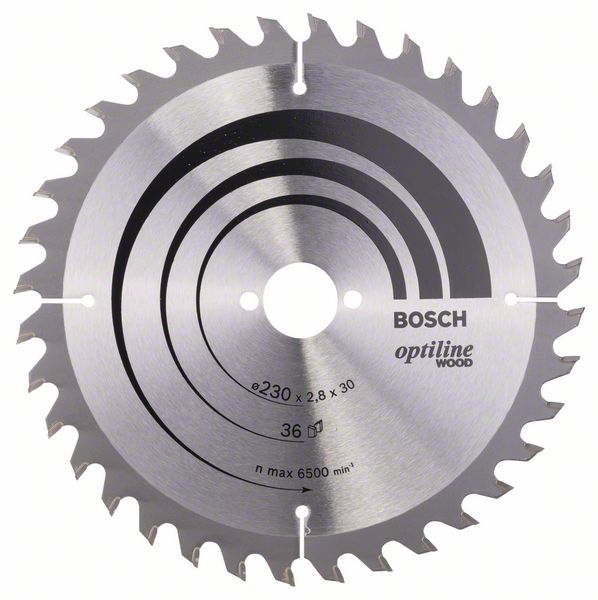 Диск пильный по дереву (230x30 z36) BOSCH Optiline Wood 2.608.640.628 Диск пильный по дереву (230x30 z36) BOSCH Optiline Wood 2.608.640.628