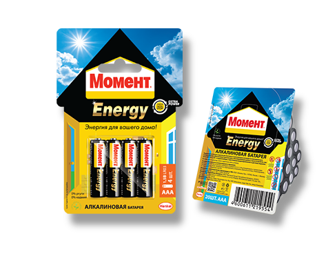 Батарейка AAA Henkel Момент Energy 2 шт 970532 Батарейка AAA Henkel Момент Energy 2 шт 970532