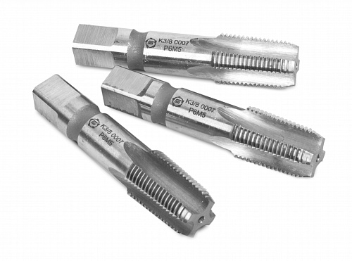 Метчик К1/4" машинная / ручная резьба Р6М5 Метчик К1/4" машинная / ручная резьба Р6М5