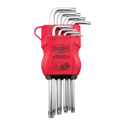 Набор шестигранников КЕДР 8шт Torx 25045 Набор шестигранников КЕДР 8шт Torx 25045