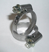 Хомут червячный   из нержавеющей стали  20-32мм ЛИБРО MX (W4) (100/1000)