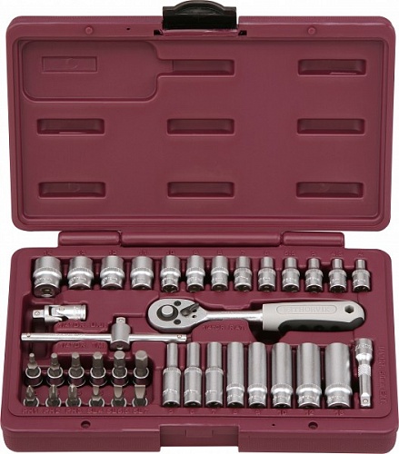 Набор инструмента 1/4" 38 предметов (UTS0038) THORVIK 52056 Набор инструмента 1/4" 38 предметов (UTS0038) THORVIK 52056