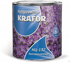 Эмаль Krafor НЦ-132 КОРИЧНЕВАЯ 0,7 кг 30247
