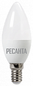 Лампа светодиодная Ресанта 5Вт свеча 3000К теплый Е14 LL-R-C37-5W-230-3K-E14