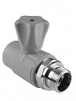 Кран шаровый для радиатора прямой VALFEX PP-R 20 х 1/2 серый (10/60) 10149020Г Кран шаровый для радиатора прямой VALFEX PP-R 20 х 1/2 серый (10/60) 10149020Г