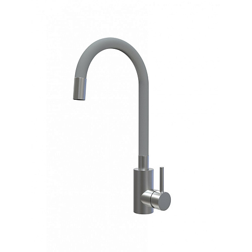 Смеситель KONNER "KITCHEN" для кухни гибкий излив серый KIT1209GR Смеситель KONNER "KITCHEN" для кухни гибкий излив серый KIT1209GR