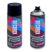 Эмаль аэрозольная по пластику Decorix 520 мл белая матовая 0117-24 DX